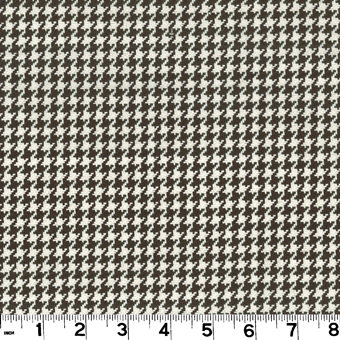 Roth and Tompkins D2918 HOUNDSTOOTH Fabric in CHOCOLATE